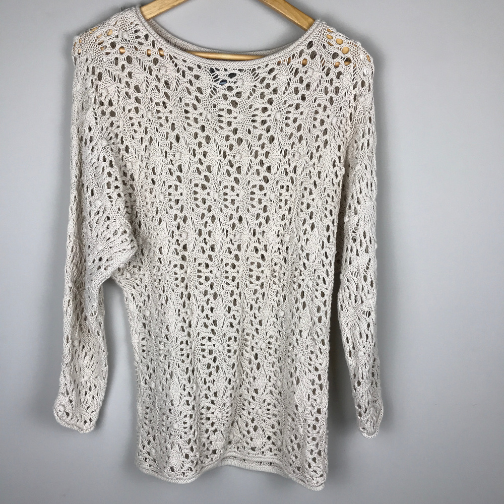 Olivia Sky Sz M loose knit sweater